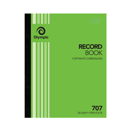 OLYMPIC CARBONLESS RECORD BOOK 707 Trip 50Leaf 250x200mm
